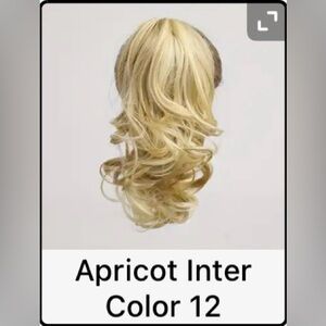 Clip-on heat-resistant Synthetic High Temperature Hair Extensionl Fiber 12” Pony